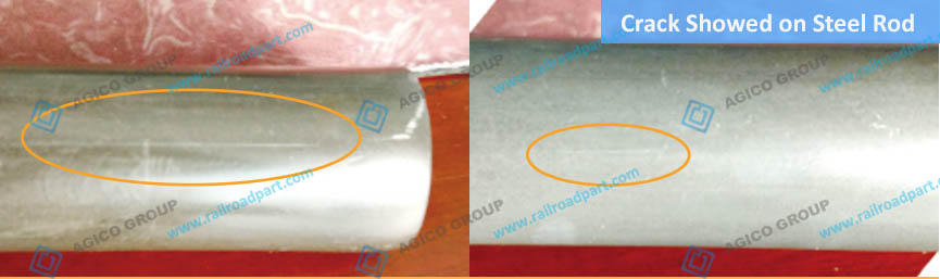 Crack Seam on Steel Rod