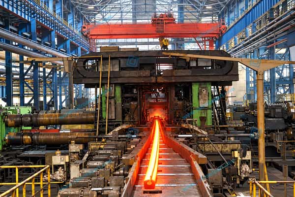 Hot-rolled grooved rail production