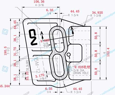 Rigid Rail Brace Drawing