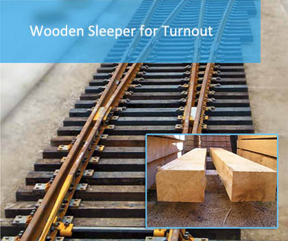 Wooden Sleeper For Turnout